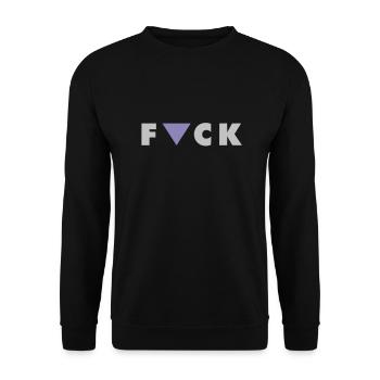 FCK gay - Unisex Pullover - Schwarz - Vorne - Alina (178cm) & Michal (187cm)