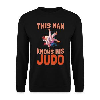 Judo Judoka - Unisex Sweatshirt - black - Front - Alina (178cm) & Michal (187cm)