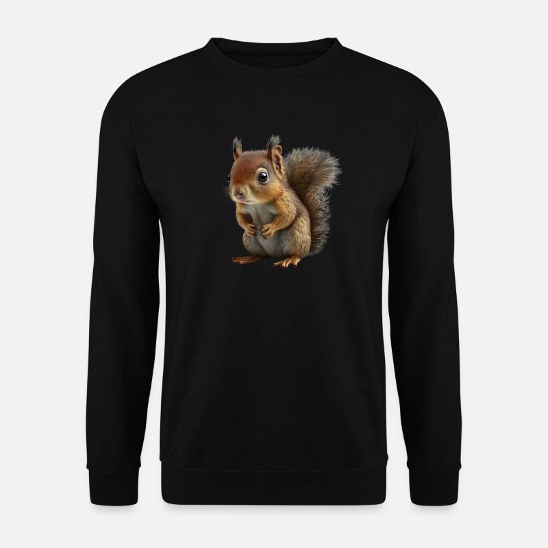 Super süßes Baby Eichhörnchen - Unisex Pullover - Schwarz