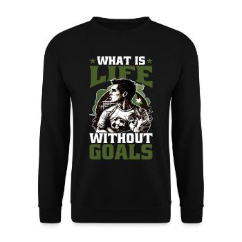 Qu’est-ce que la vie sans objectifs 9 - Sweat-shirt Unisexe - noir - Devant - Alina (178cm) & Michal (187cm)