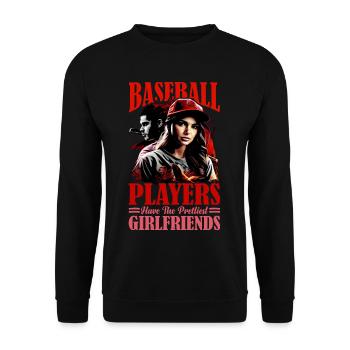 Baseball Players Have The Prettiest Girlfriends 9 - Unisex Pullover - Schwarz - Vorne - Alina (178cm) & Michal (187cm)