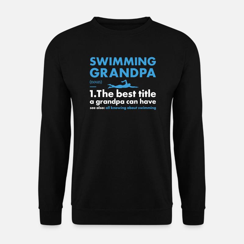Sport Papi Natation - Sweat-shirt Unisexe - noir