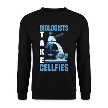 Biologists Take Cellfies 2 - Unisex Pullover - Schwarz - Vorne - Alina (178cm) & Michal (187cm)