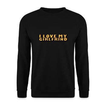 ilovemygirlfrind_2c - Sweat-shirt Unisexe - noir - Devant - Alina (178cm) & Michal (187cm)