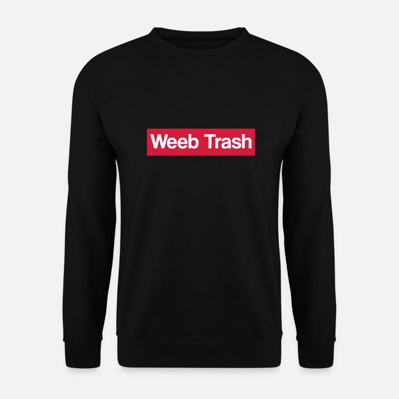 WeebTrash - Unisex Pullover - Schwarz