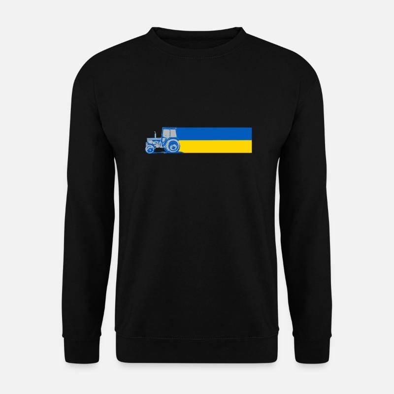 Traktor in der Ukraine - Unisex Pullover - Schwarz