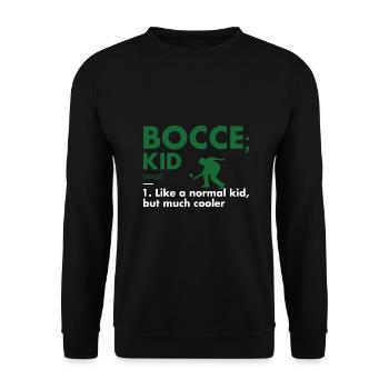 Sport Kid Définition Bocce - Sweat-shirt Unisexe - noir - Devant - Alina (178cm) & Michal (187cm)