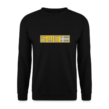 Taktische Flagge Schwedens - Unisex Pullover - Schwarz - Vorne - Alina (178cm) & Michal (187cm)