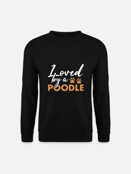 Loved By A Poodle - Unisex Sweatshirt - black