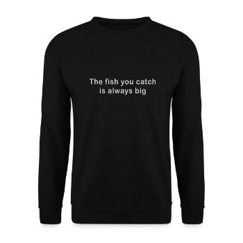 Le poisson - Sweat-shirt Unisexe - noir - Devant - Alina (178cm) & Michal (187cm)
