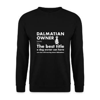 Dalmatian Owner Definition - Unisex Sweatshirt - black - Front - Alina (178cm) & Michal (187cm)