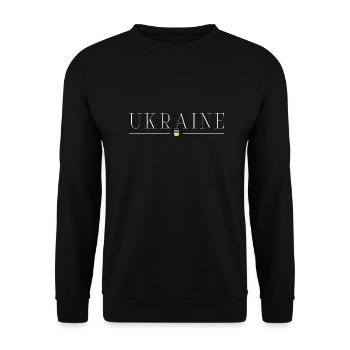 Ukraine Elegance T-Shirt - Unisex Sweatshirt - black - Front - Alina (178cm) & Michal (187cm)