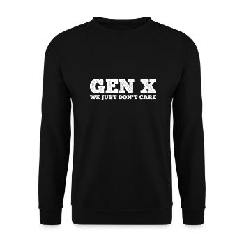 Gen X FAFO Generation X - Unisex Pullover - Schwarz - Vorne - Alina (178cm) & Michal (187cm)