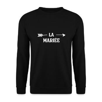 La Mariée - Sweat-shirt Unisexe - noir - Devant - Alina (178cm) & Michal (187cm)