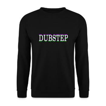 Dubstep - Unisex Sweatshirt - black - Front - Alina (178cm) & Michal (187cm)