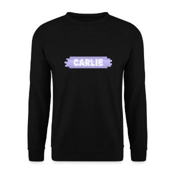 Carlie als Mutter - Unisex Pullover - Schwarz - Vorne - Alina (178cm) & Michal (187cm)