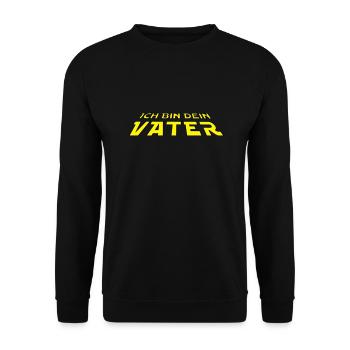 Ich bin dein Vater 2C Farbwechsel - Unisex Pullover - Schwarz - Vorne - Alina (178cm) & Michal (187cm)