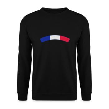 France Français Française French Frankreich - Unisex Sweatshirt - black - Front - Alina (178cm) & Michal (187cm)