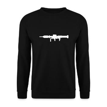 Panzerfaust 3 armor fist tank fist - Unisex Sweatshirt - black - Front - Alina (178cm) & Michal (187cm)