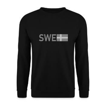 Taktisches Grau ENG - Unisex Pullover - Schwarz - Vorne - Alina (178cm) & Michal (187cm)