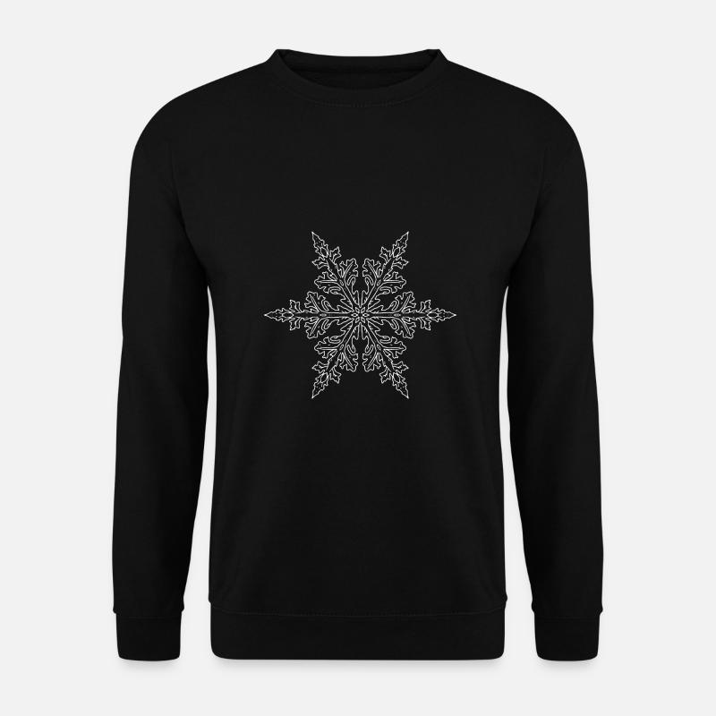 Snowflake Mandala - Unisex Sweatshirt - black