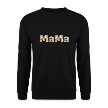 Mandala Mama - Sweat-shirt Unisexe - noir - Devant - Alina (178cm) & Michal (187cm)