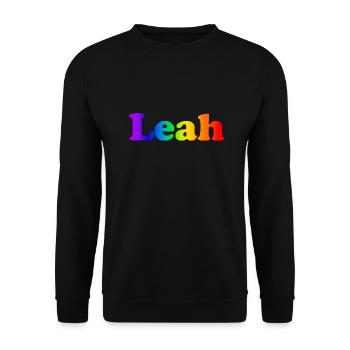 Léa - Sweat-shirt Unisexe - noir - Devant - Alina (178cm) & Michal (187cm)