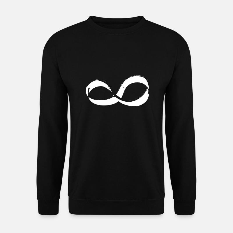 lying eight infinity - Unisex Sweatshirt - black