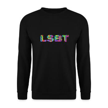 LGBT - Unisex Sweatshirt - black - Front - Alina (178cm) & Michal (187cm)