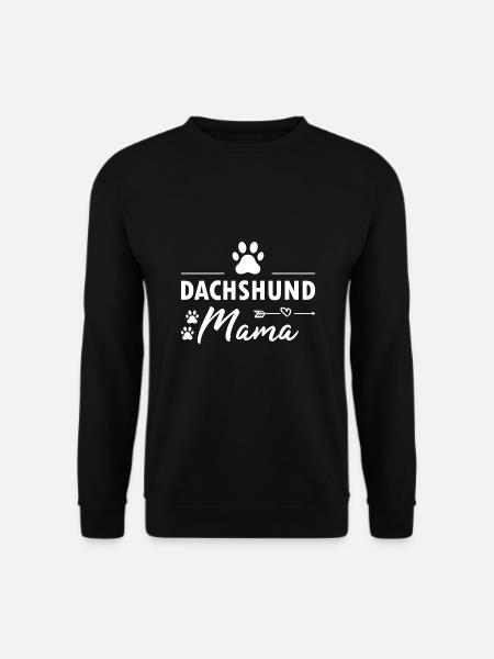 Dachshund Mama - Unisex Pullover - Schwarz