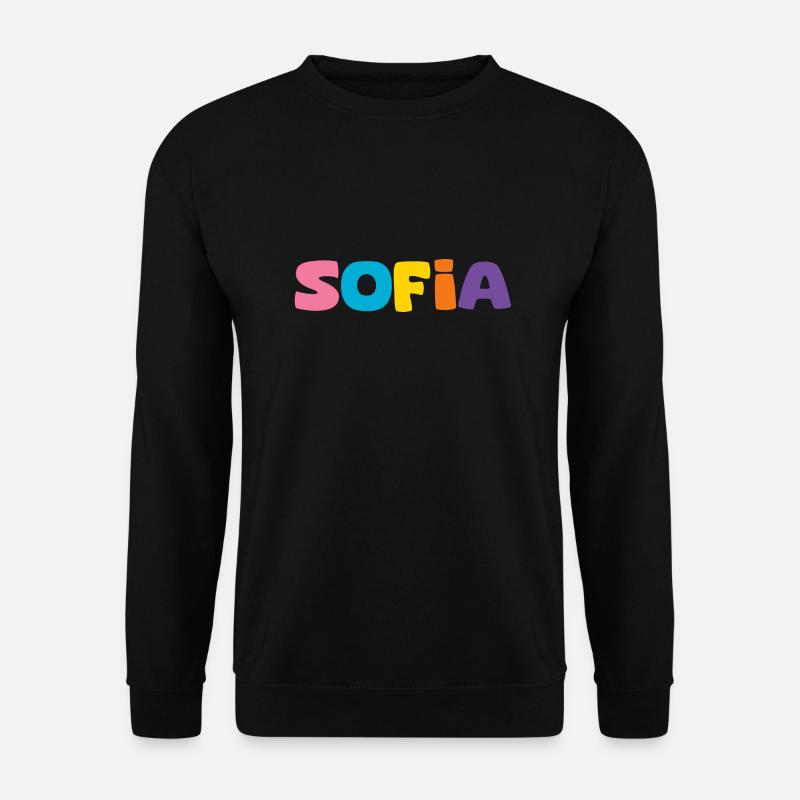 Name - Sofia - Unisex Sweatshirt - black