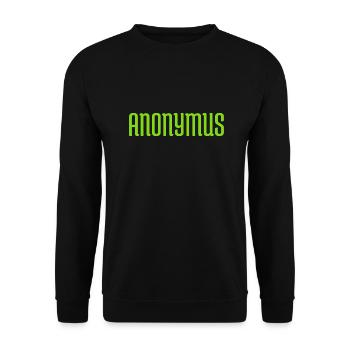 ANONYMOUS PERSON - Unisex Sweatshirt - black - Front - Alina (178cm) & Michal (187cm)