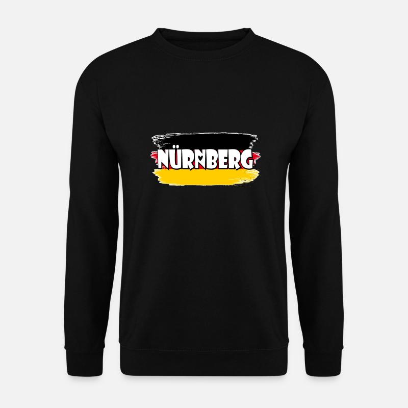 Nürnberg Deutschland Flagge - Unisex Pullover - Schwarz
