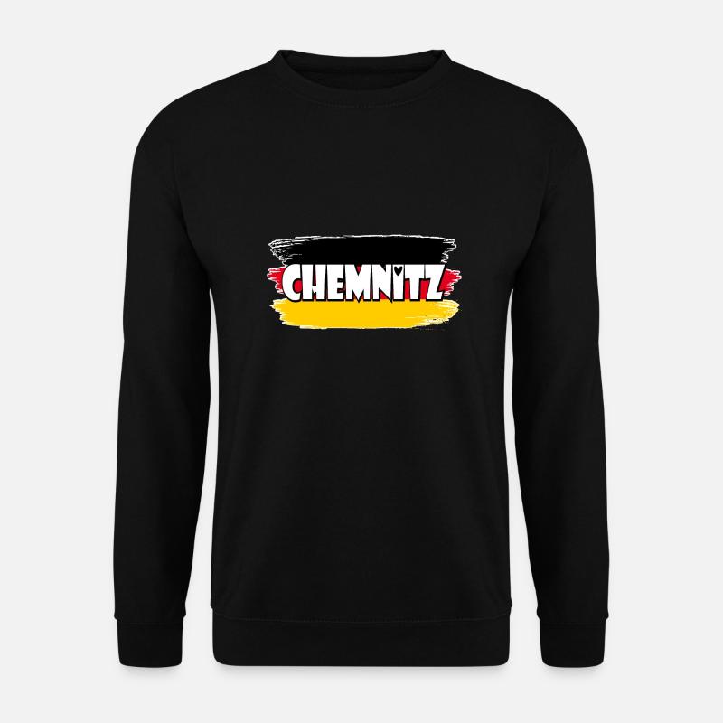 Flag: Chemnitz, Germany - Unisex Sweatshirt - black