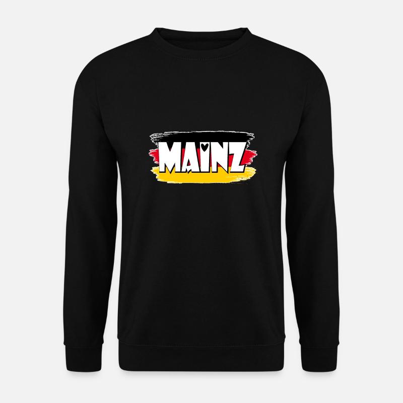 Mainz Deutschland Flagge - Unisex Pullover - Schwarz