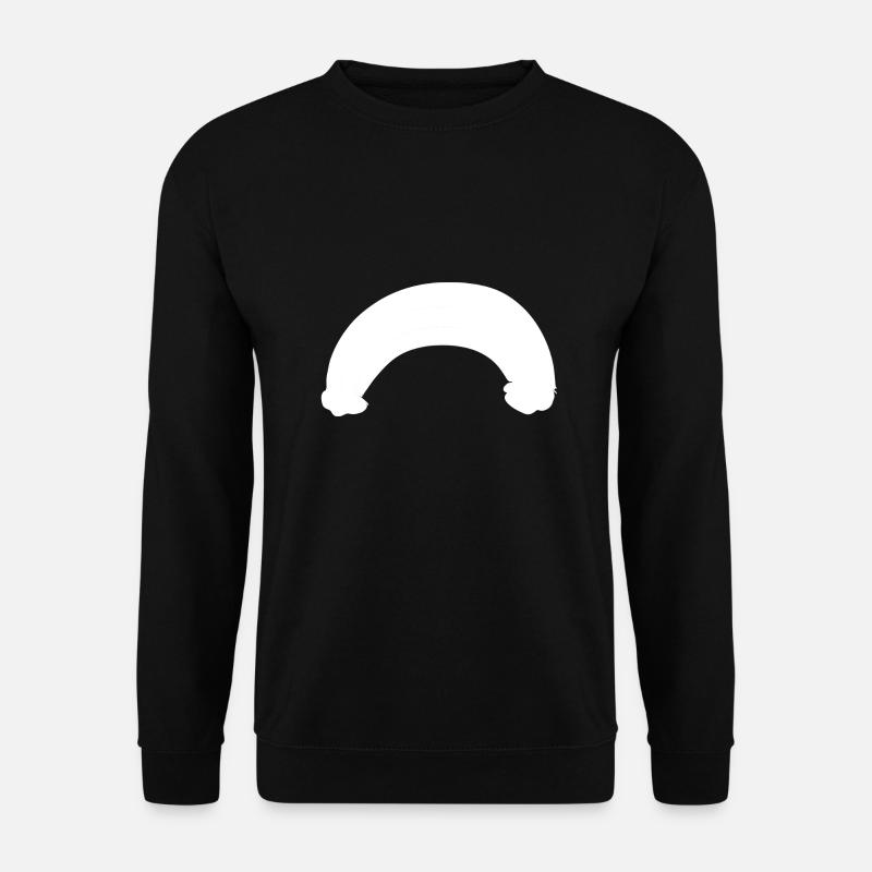bogen symbol linie - Unisex Pullover - Schwarz