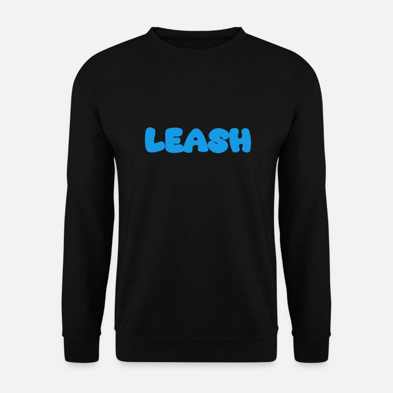 Leash Name Blue - Unisex Sweatshirt - black