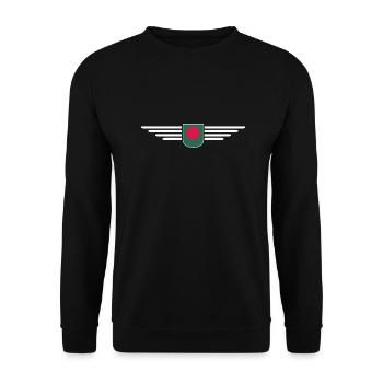 Bangladesh Design – Pride & Culture - Unisex Sweatshirt - black - Front - Alina (178cm) & Michal (187cm)