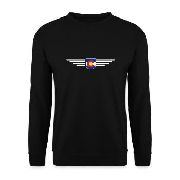 T-shirt Colorado Fan – Montagnes et aventure - Sweat-shirt Unisexe - noir - Devant - Alina (178cm) & Michal (187cm)