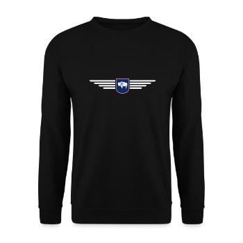 T-shirt de fan du Wyoming – Wild & Free - Sweat-shirt Unisexe - noir - Devant - Alina (178cm) & Michal (187cm)