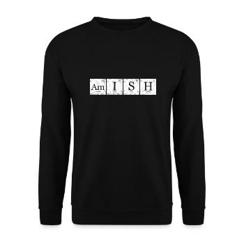 Amish nerd geek tableau périodique - Sweat-shirt Unisexe - noir - Devant - Alina (178cm) & Michal (187cm)