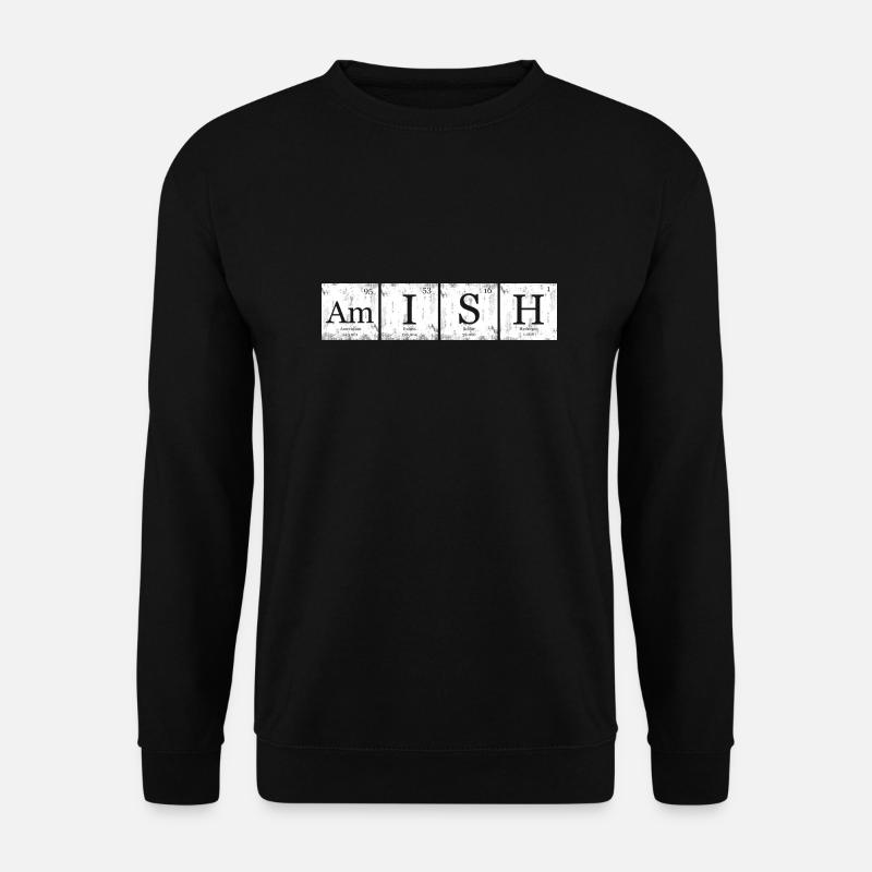 Amish Nerd Geek Periodensystem - Unisex Pullover - Schwarz
