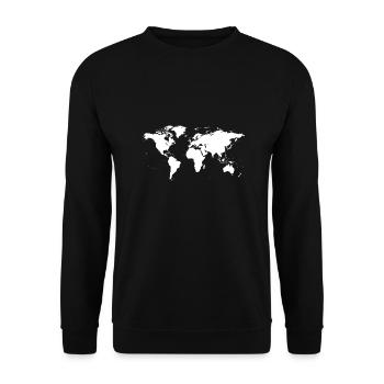 The World - Unisex Sweatshirt - black - Front - Alina (178cm) & Michal (187cm)