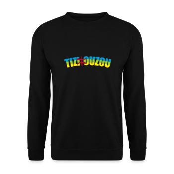 Tizi Ouzou, ville et wilaya d'Algérie, drapeau - Unisex Sweatshirt - black - Front - Alina (178cm) & Michal (187cm)