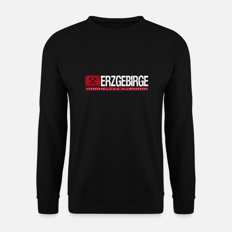 Glück auf Erzgebirge - Unisex Pullover - Schwarz