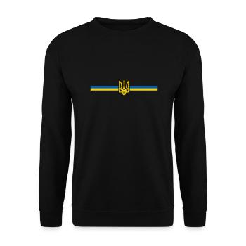 Ukraine - Unisex Sweatshirt - black - Front - Alina (178cm) & Michal (187cm)