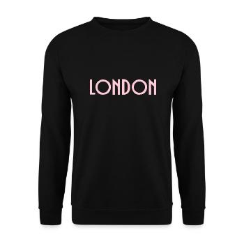 London - Unisex Pullover - Schwarz - Vorne - Alina (178cm) & Michal (187cm)