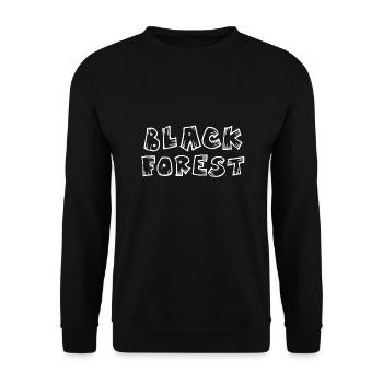 Schwarzwald | Gebirge | Wandern | Urlaub - Unisex Pullover - Schwarz - Vorne - Alina (178cm) & Michal (187cm)
