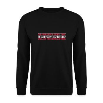 boissons de crânes ennemis - Sweat-shirt Unisexe - noir - Devant - Alina (178cm) & Michal (187cm)