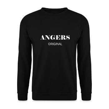 Angers original - Sweat-shirt Unisexe - noir - Devant - Alina (178cm) & Michal (187cm)